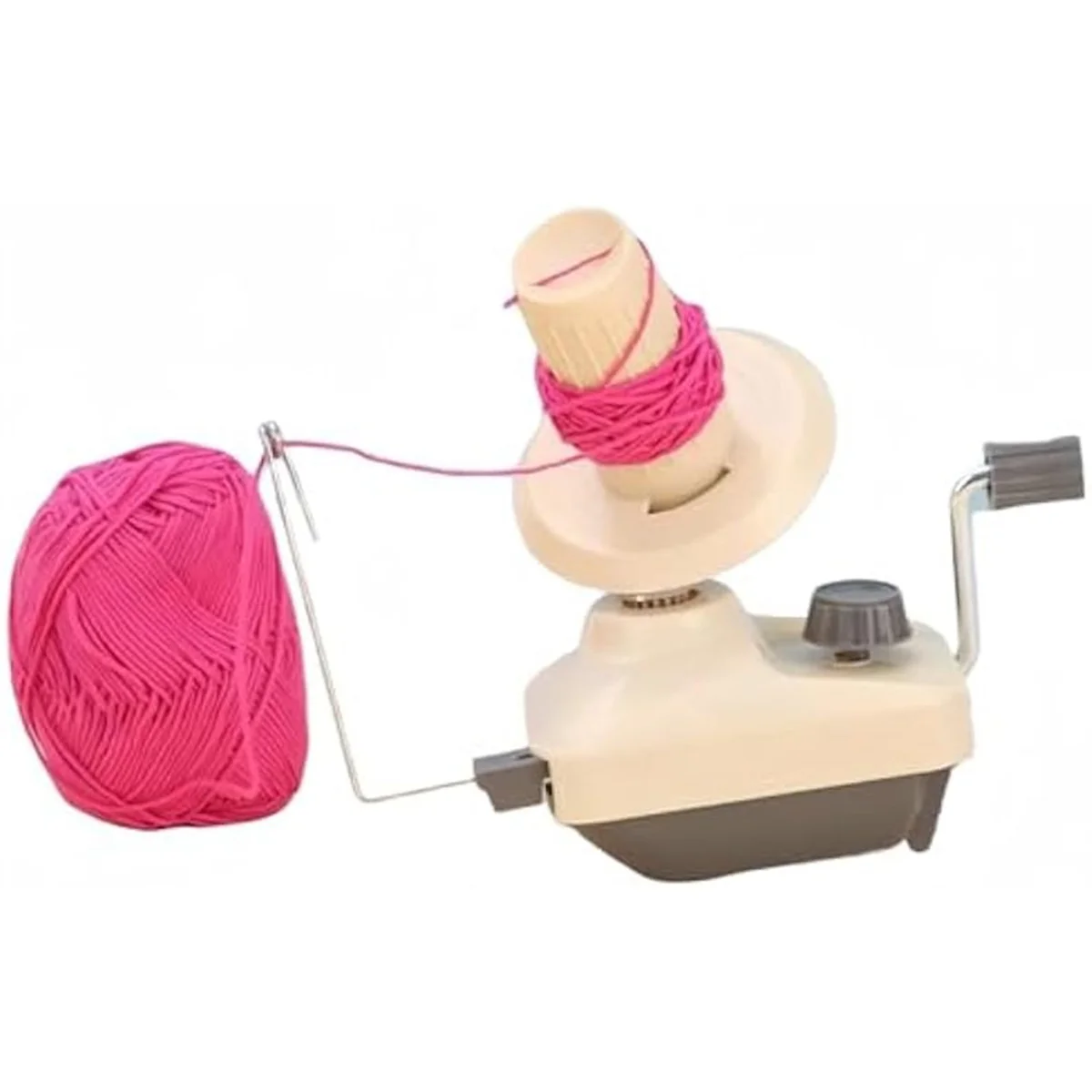 Yarn Winder Fiber Needle Craft Yarn Ball Winder Holder Hand Operated,Portable Package,Easy to Set Up and Use