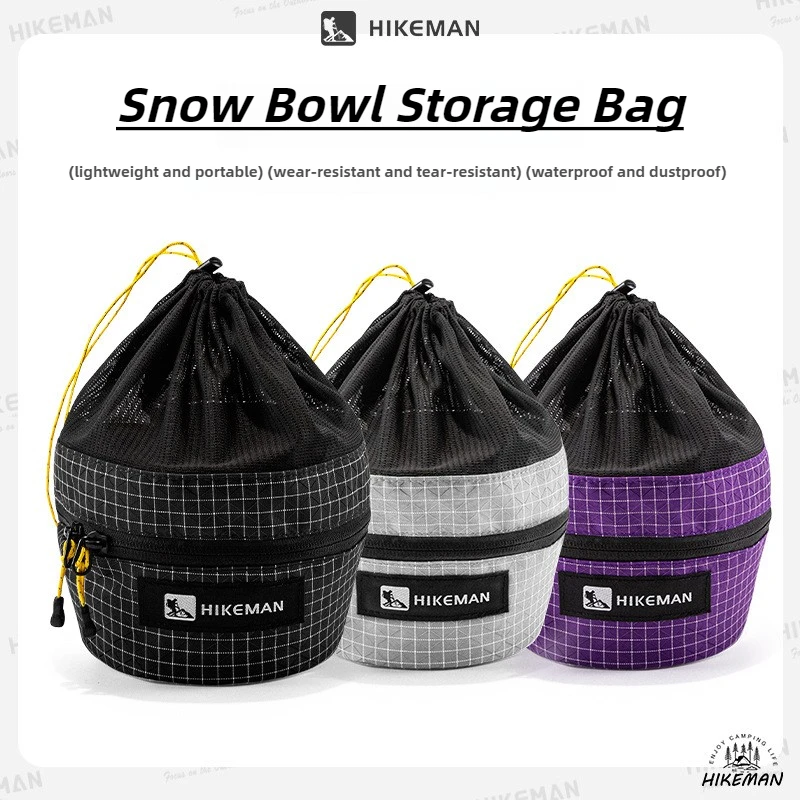 

HIKEMAN Dyneema сумка для чаши для кемпинга портативная уличная сумка для хранения снаряжения для пеших прогулок, альпинистов и пикников