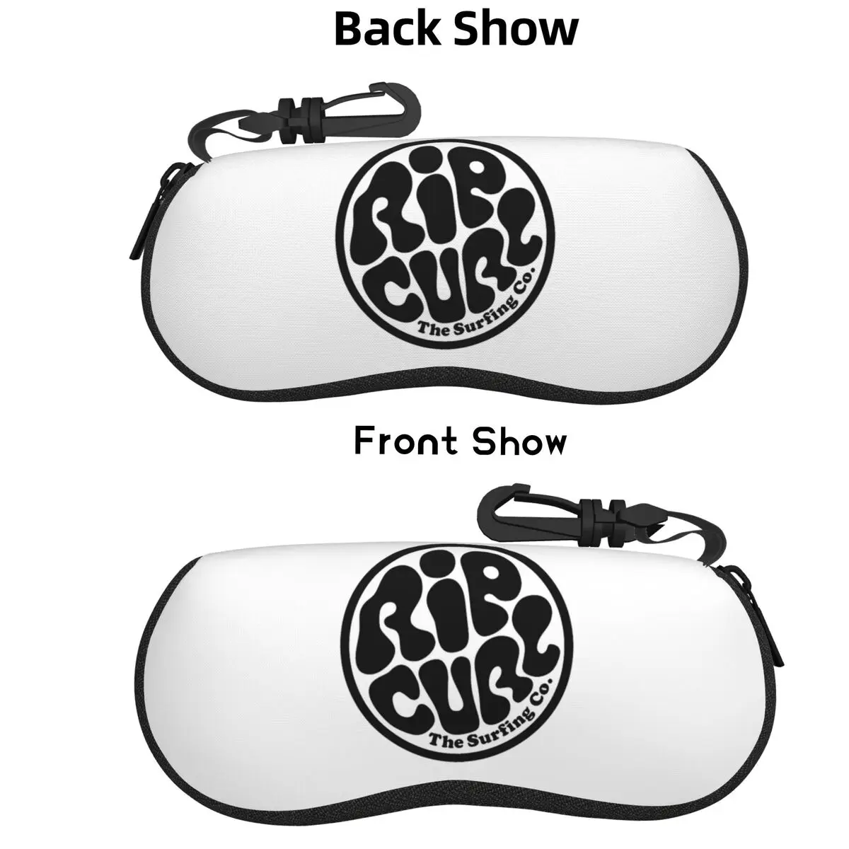 

Rip Curl Logo Shell Glasses Case Protective Sunglasses Box Women Men Soft Eyeglasses Bag Pouch