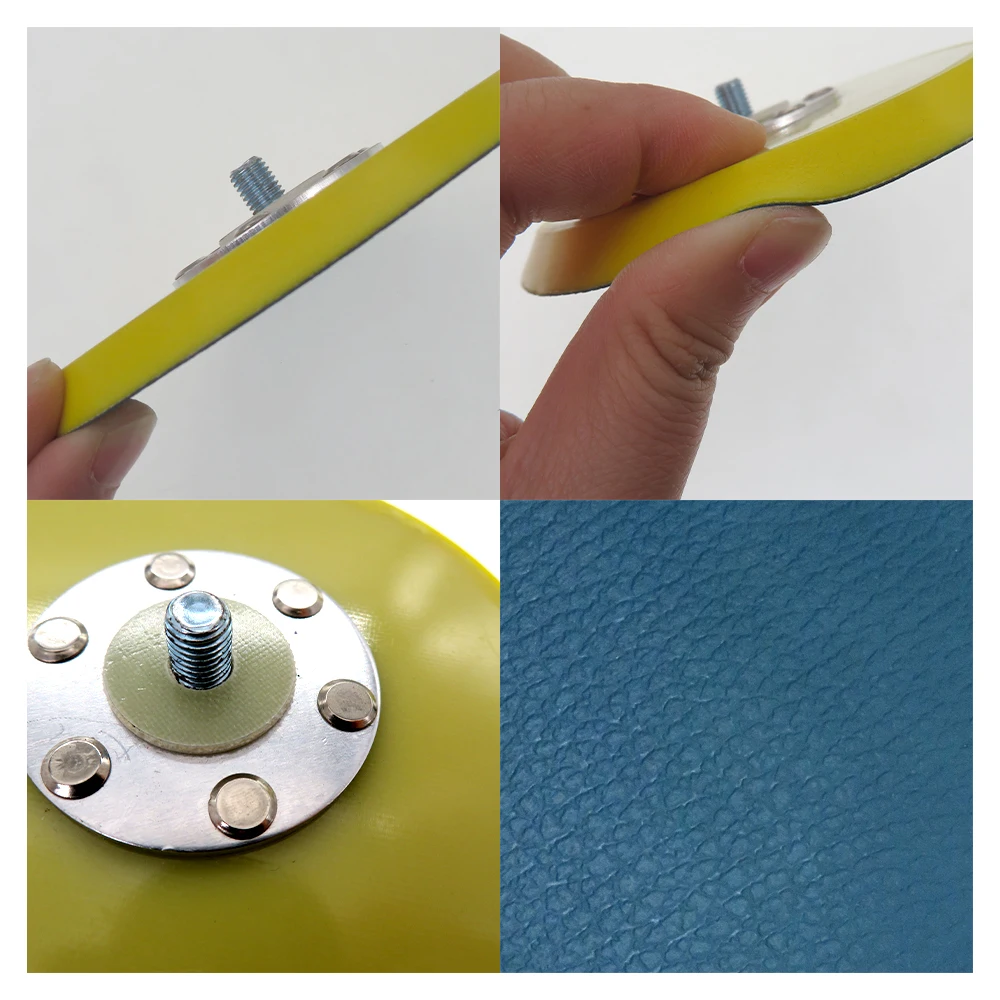 Almohadilla de lijado PSA de vinilo de 6 pulgadas y 150mm para discos autoadhesivos, almohadilla de respaldo para lijadora, accesorios de herramientas eléctricas de rosca de 5/16 "-24