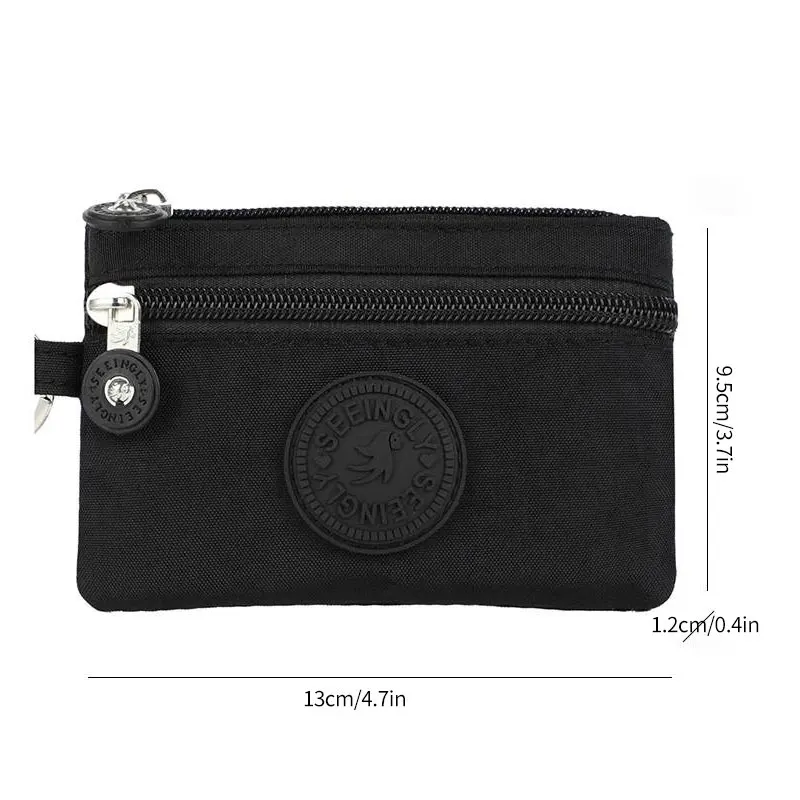 Trendy Coin Purse Simple Mini Zipper Key Bag Fashion Portable Layered Storage Coin Purse