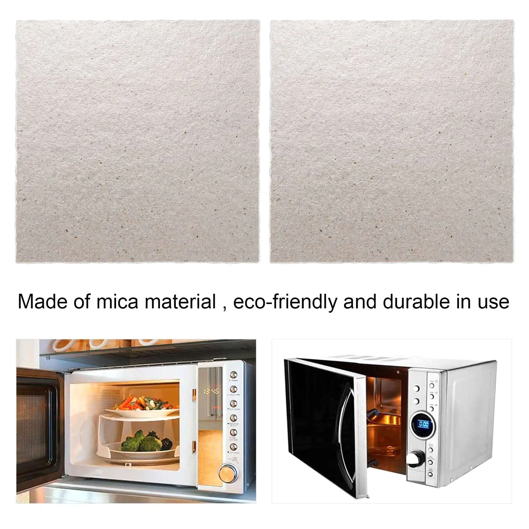 2 x Replacement 12 x 12 cm Plate Mica For Microwave