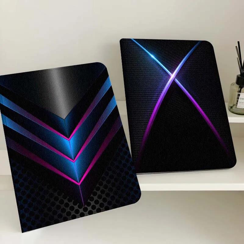 

Cool Cross Glow Line Gift For Apple iPad Pro Air 13 2 7th 6th 2025 M2 M3 M4 M512.9 13 inch Foldable Tablet Case