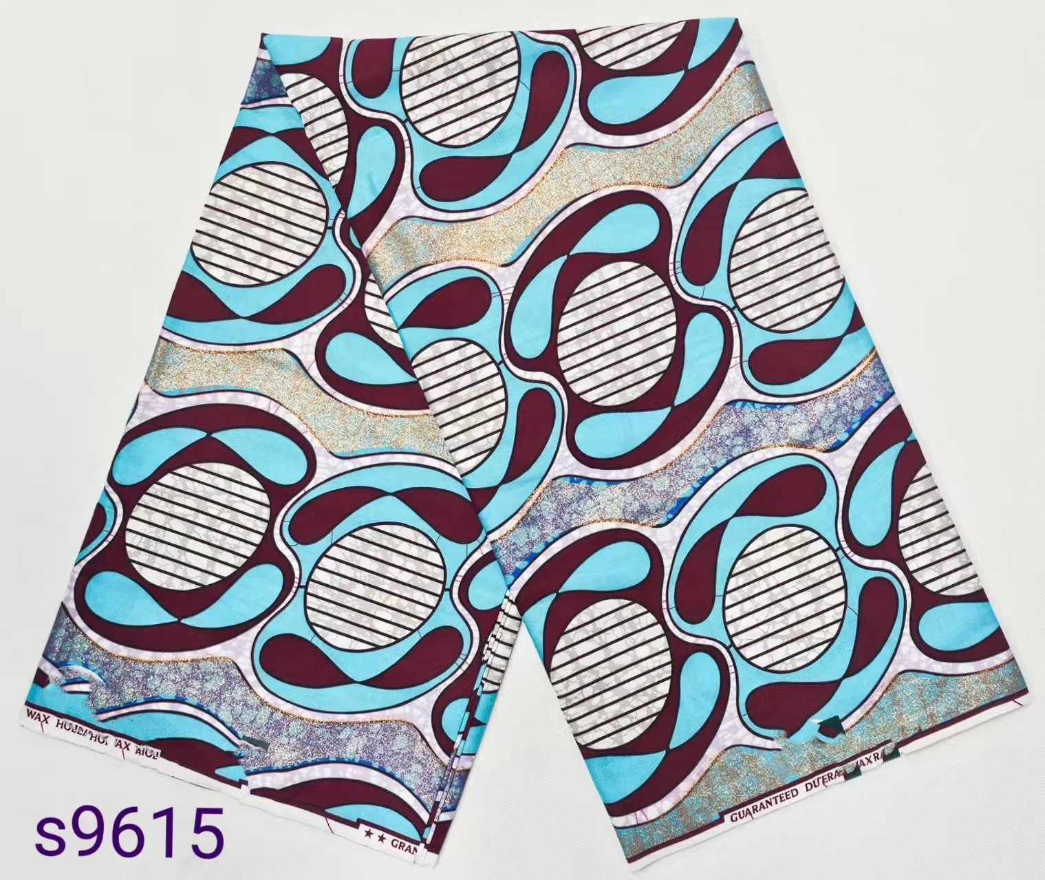 

2025 нигерийская африканская ткань с золотым восковым принтом, высокое качество для лоскутного шитья, новый стиль, ткань для одежды, домашний декор TT10