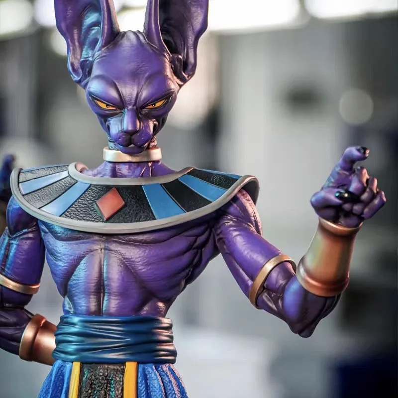 53 سنتيمتر أنيمي لعبة دراغون بول Z آلهة الدمار Beerus Battle Ver. PVC عمل الشكل DBZ تمثال جمع نموذج اللعب دمية الهدايا #4