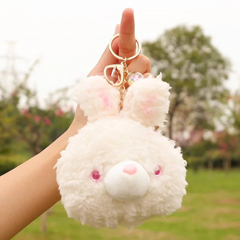 New bubble cute rabbit purse keychain pendant bag accessories cartoon soft decorate  plush toy birthday  gift