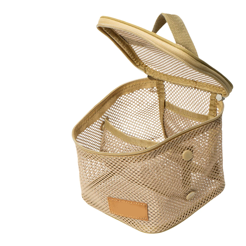 حقيبة تخزين أدوات الطبخ في الهواء الطلق، متعددة الحجم، حقيبة يد شبكية متعددة الاستخدامات، أدوات طهي للتخييم، تنظيم ملحقات أساسيات السفر #6