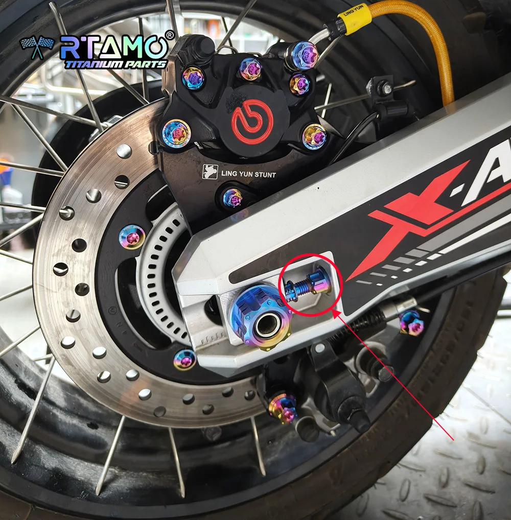 RTAMO 2 Satz Titans ch rauben m8x45/50/1/2 m10x50x1, 5p mit Muttern Ketten einstell schrauben Muttern setzt Motorradketten-Kits – Detail 6