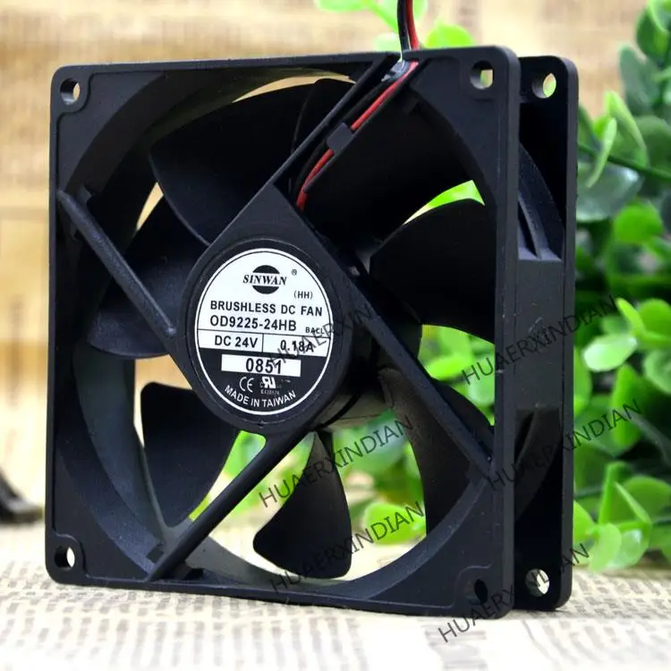 

New OD9225-24HB 9CM 9225 24V 0.18A Cooling Fan Assembly Kit