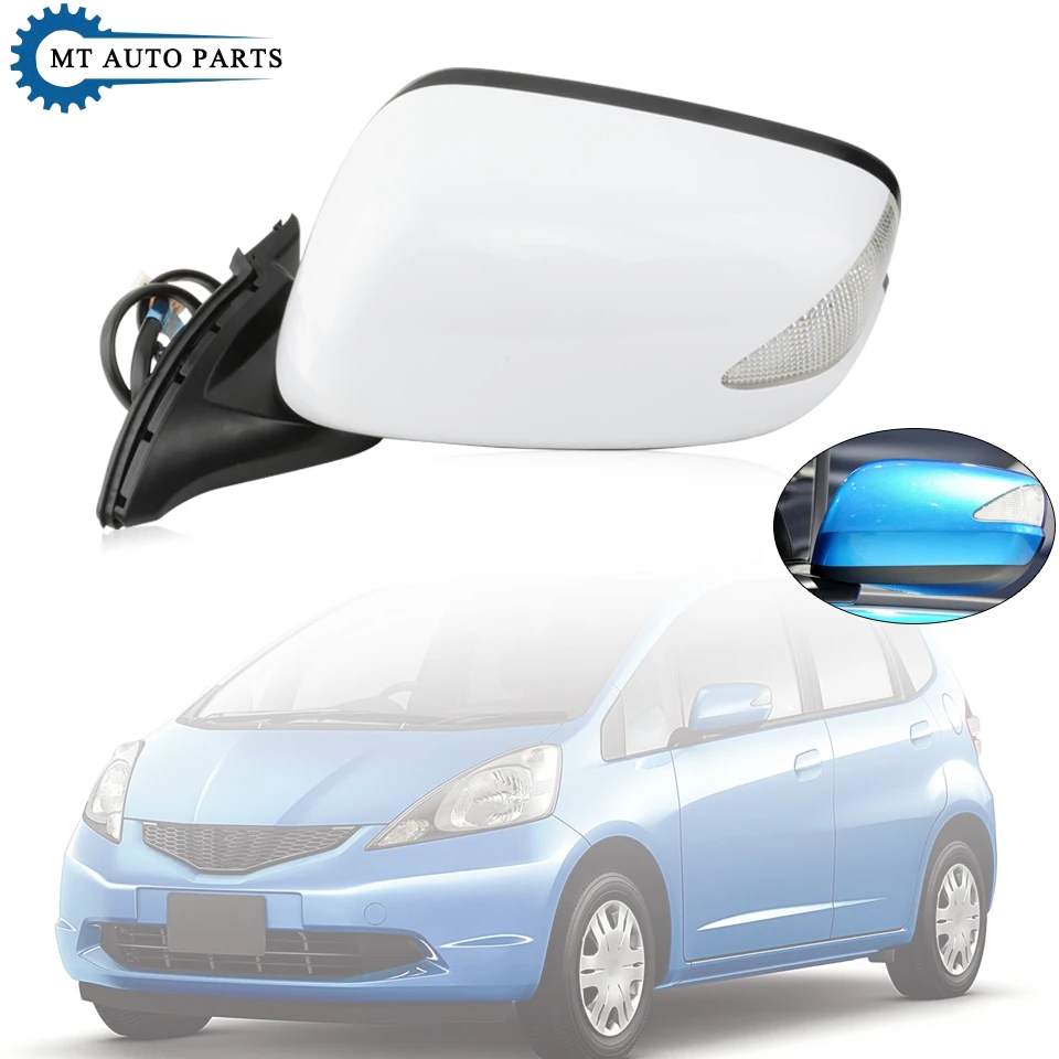 

MTAP For Honda Jazz Fit GE6 GE8 2009 2010 2011 2012 2013 2014 Outer Side Rearview Door Mirror Assy 7-PINS Electric Folding LED