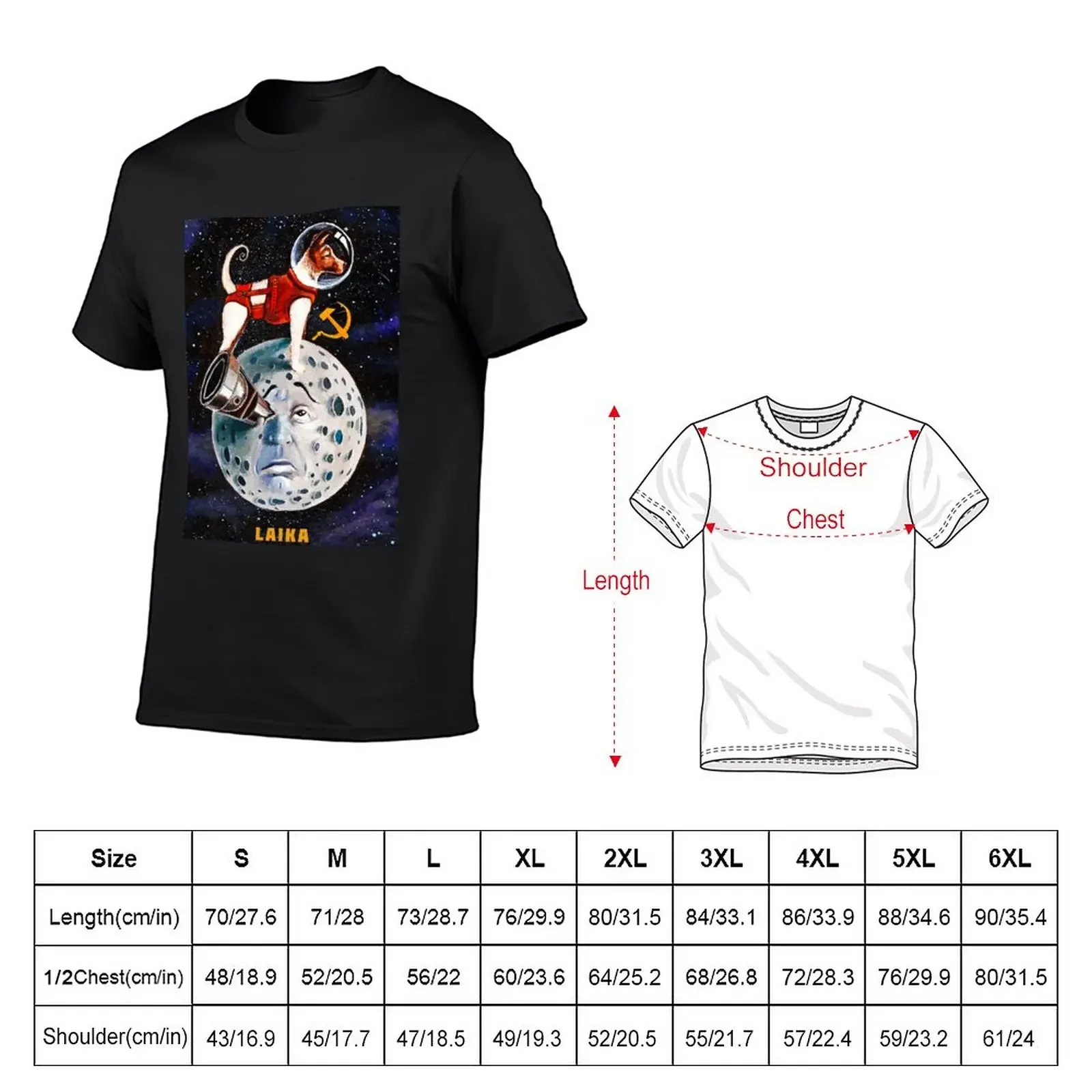 New Laika - The first hero of the space T-Shirt tops cute tops tees new edition t shirt t shirts for men