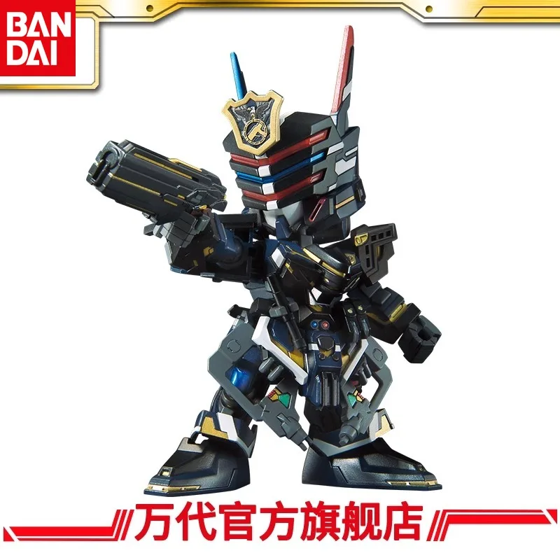 Bandai Model SDW HEROES Sheriff Emerald Storm Gundam Scenery Figure PVC Character Model Toy Series Desktop Decoration Gift