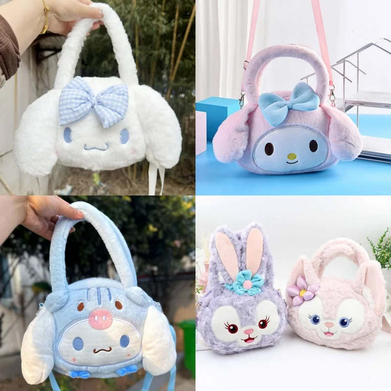 

Милая мультяшная лиса, плюшевая сумка через плечо для девочек, мягкая игрушка из меха кролика, мягкий подарок, кукла, звезда Daido, кролик