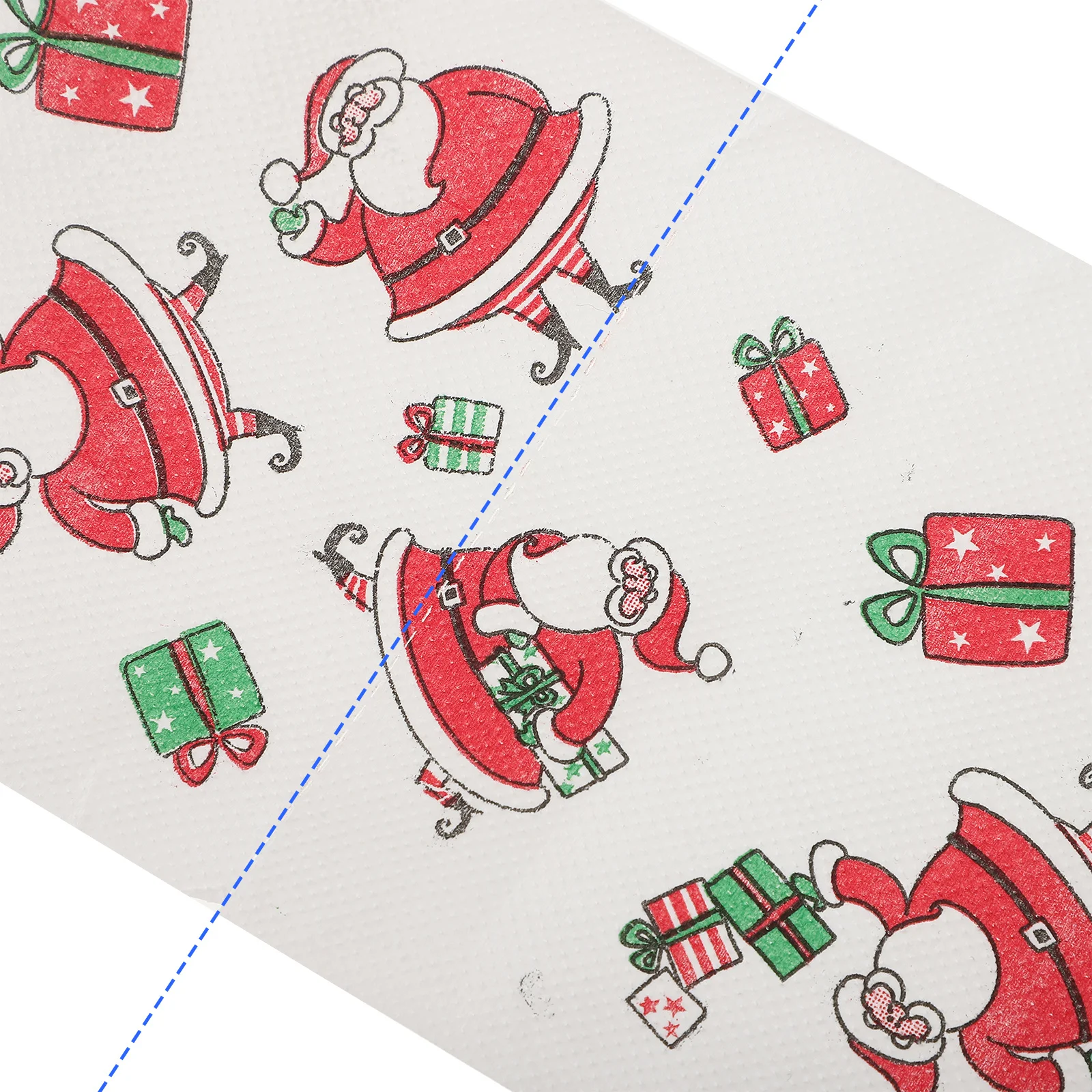 4 rollos de papel higiénico navideño de doble capa, grueso, Feliz Navidad, divertido Papá Noel, fiesta navideña, decoración de baño