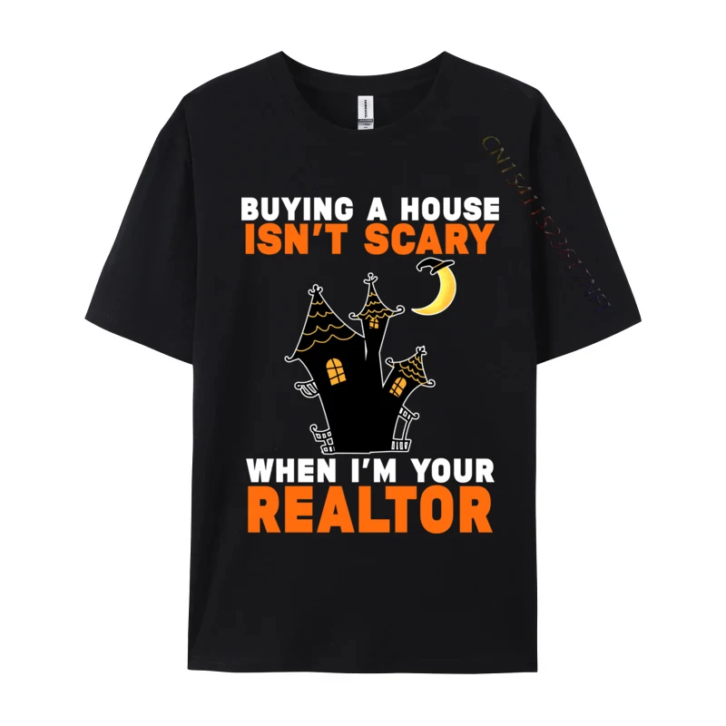 Realtor Halloween Real Estate Agent Broker Funny Realtor Printed New Arrival Men T-Shirt Cotton Tops Shirt Funny Tee-Shirt