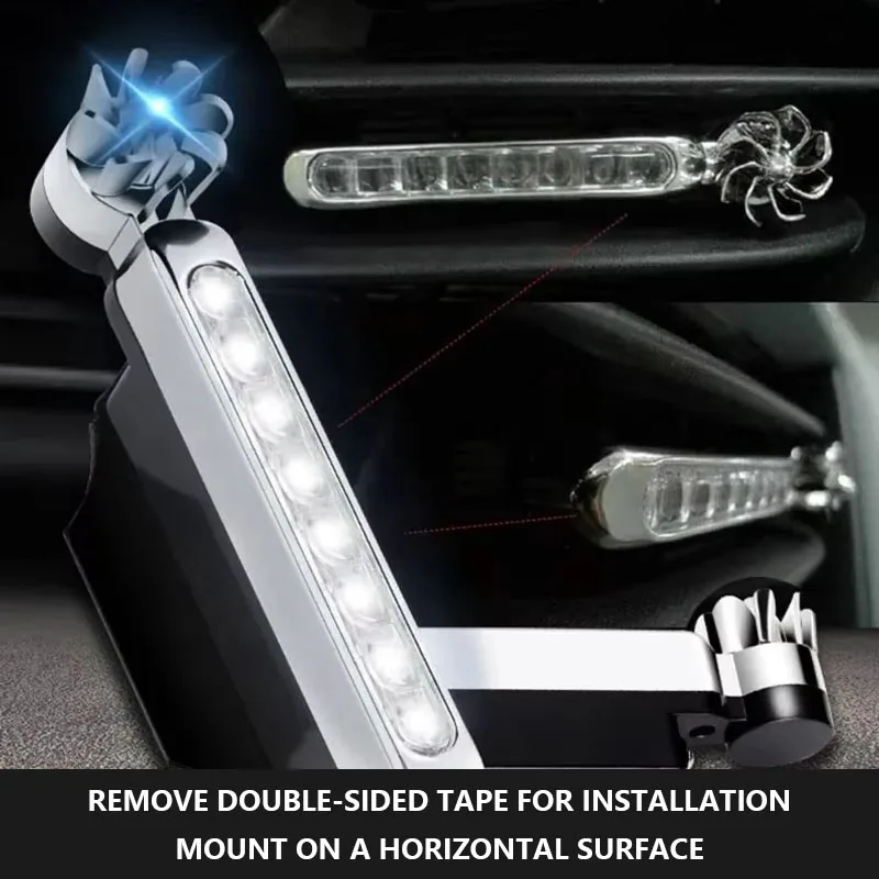 2Pcs Car LED DayTime Running Light Wind Powered LED Floodlights Auxiliary Lighting Motorcycle Lamp Automobile Day Time Headlight