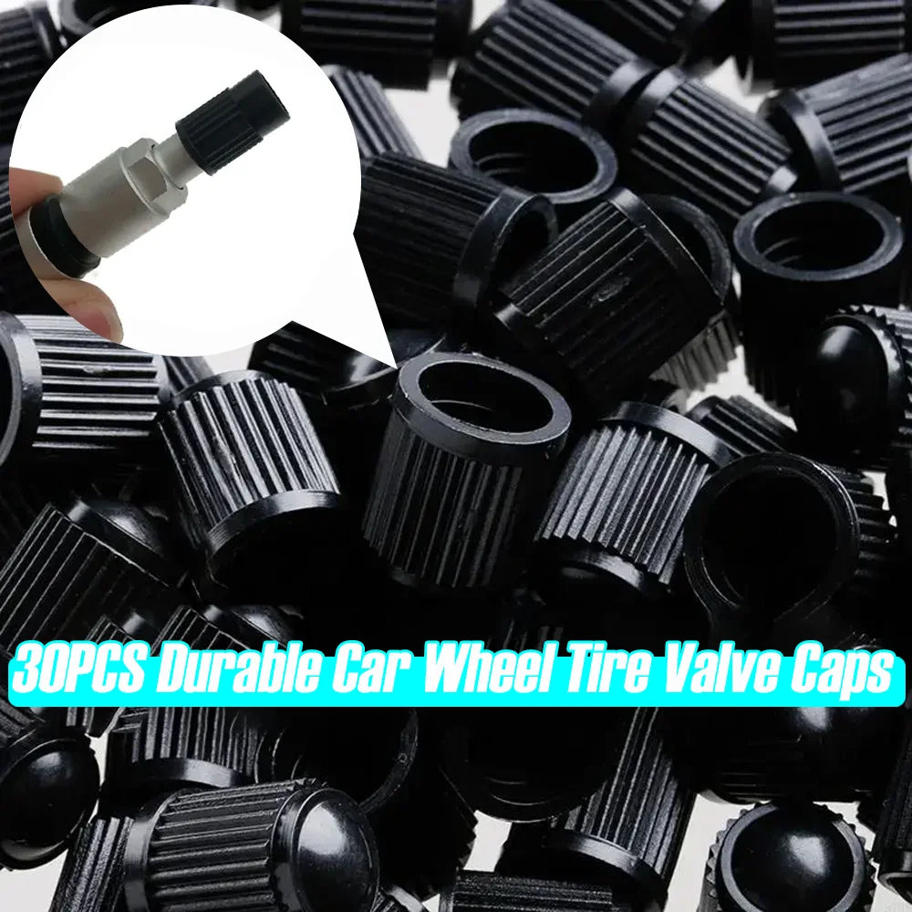 

30pcs Durable Car Wheel Tire Valve Caps Wholesale Plastics Rubber Dustproof Tyre Cap Auto Truck Motorcycle Equipments