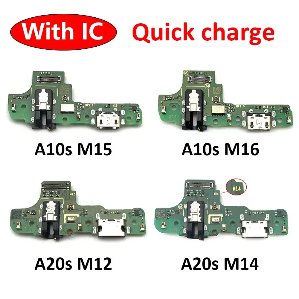 USB Charging Port Board Flex Cable Connector Parts For Samsung A10S A107 A107F A20s A207 A207F M12 M14 M15 M16