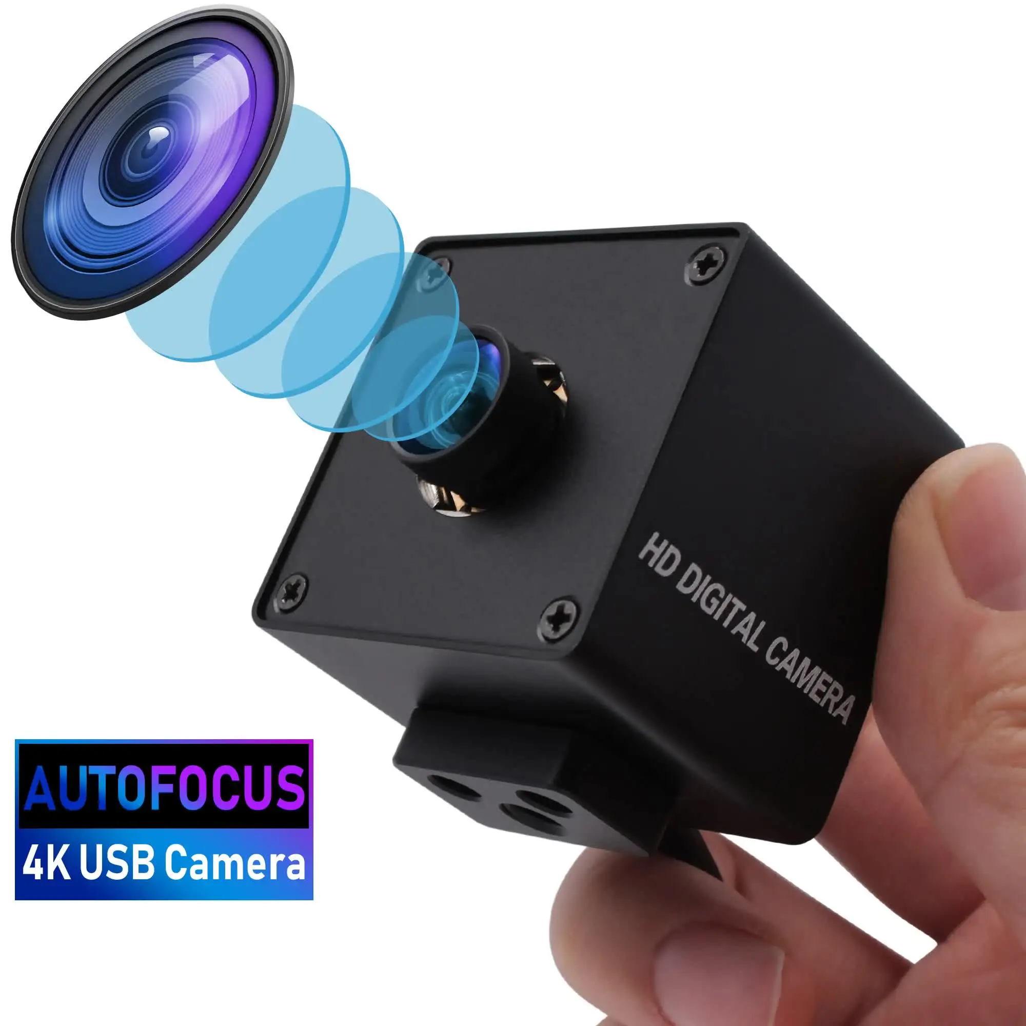 SVPRO Ultra HD 4K Autofocus USB Video Camera with Wide Angle No Distortion Lens 30FPS IMX415 Mini UVC USB2.0 Webcam for Kiosk