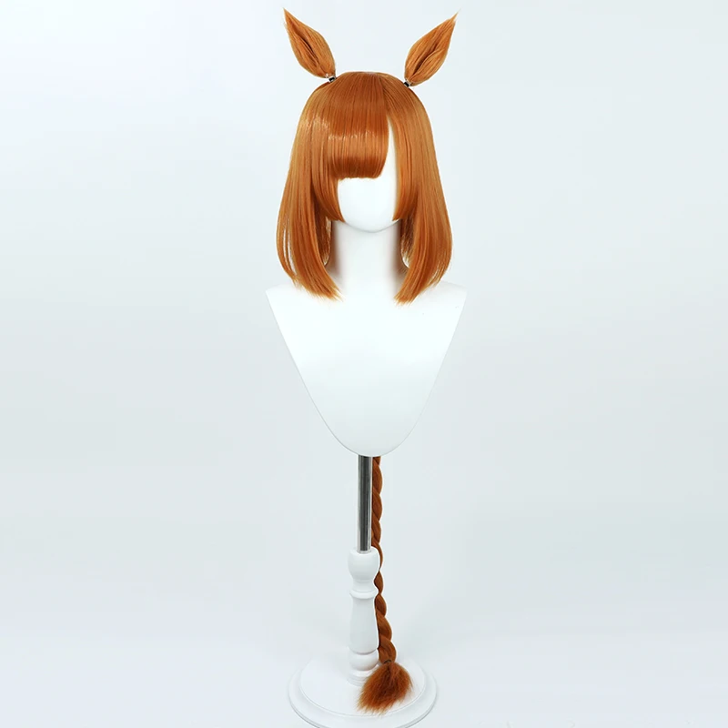Anime Uma Musume: Pretty Derby Ikuno Dictus Cosplay peluca orejas cola juego de rol fiesta disfraz Prop pelo sintético calor