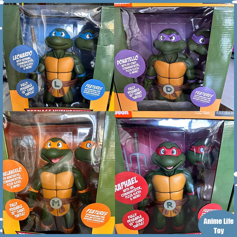 

Original NECA Turtles Figure Leo Raphael Michelangelo Donatello Suit Casey Jones And Foot Soudier Anime Action Figure Statue