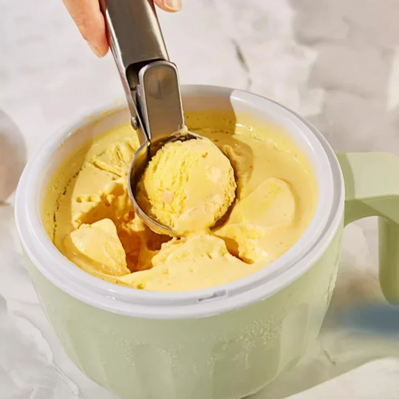 Máquina para hacer helados recargable, 500ml, pequeña máquina de servicio suave de helado casero, maquinas para hacer helados