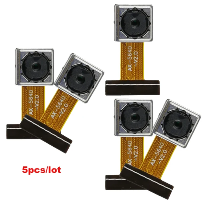 

5Pcs/Lot OV5640 5MP High Definition Camera Module AF 70 Degree for ESP32-CAM Auto Focus Soft Board 24PIN 0.5MM Pitch MIPI DVP