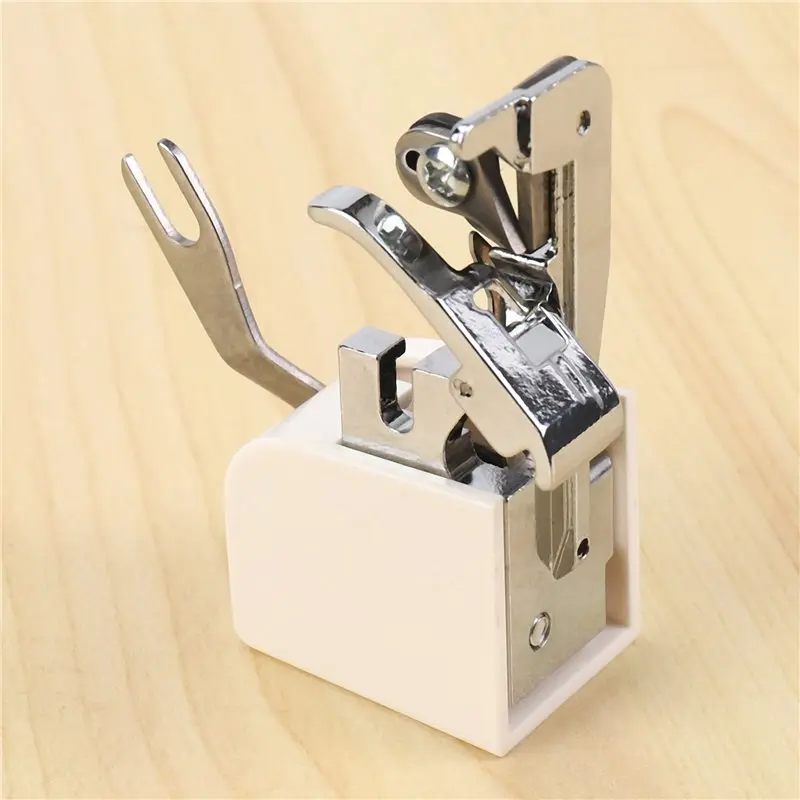A03F-2Pcs Side Cutter Overlock Sewing Machine Presser Foot Feet Sewing Machine Attachment For All Low Shank Singer