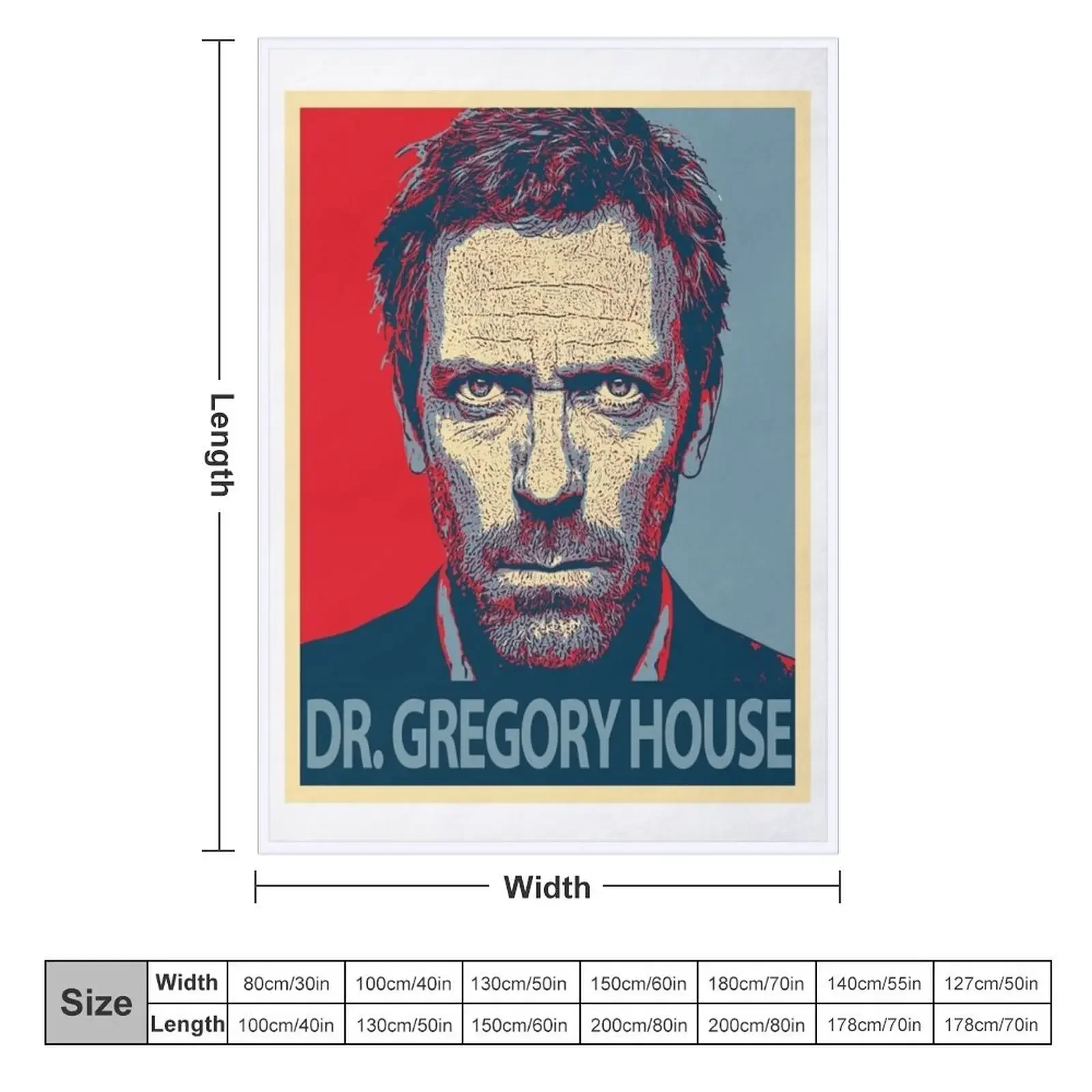 Dr Gregory House Throw Blanket Bed covers Thermals For Travel Flannels Luxury St Blankets