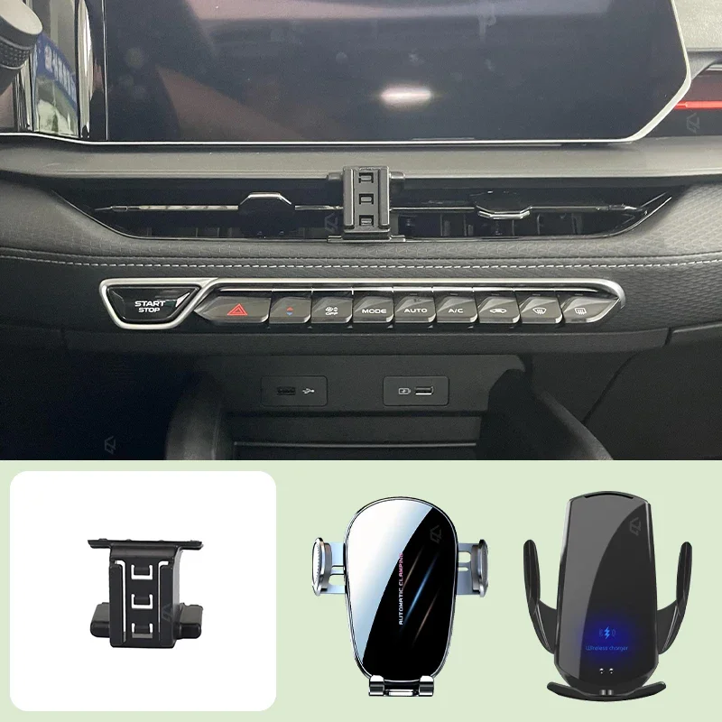 

Car Mobile Phone Holder For GEELY CoolRay COOL 2022-2024 Car Special Bracket Base Mobile Support Wireless Charging Bracket