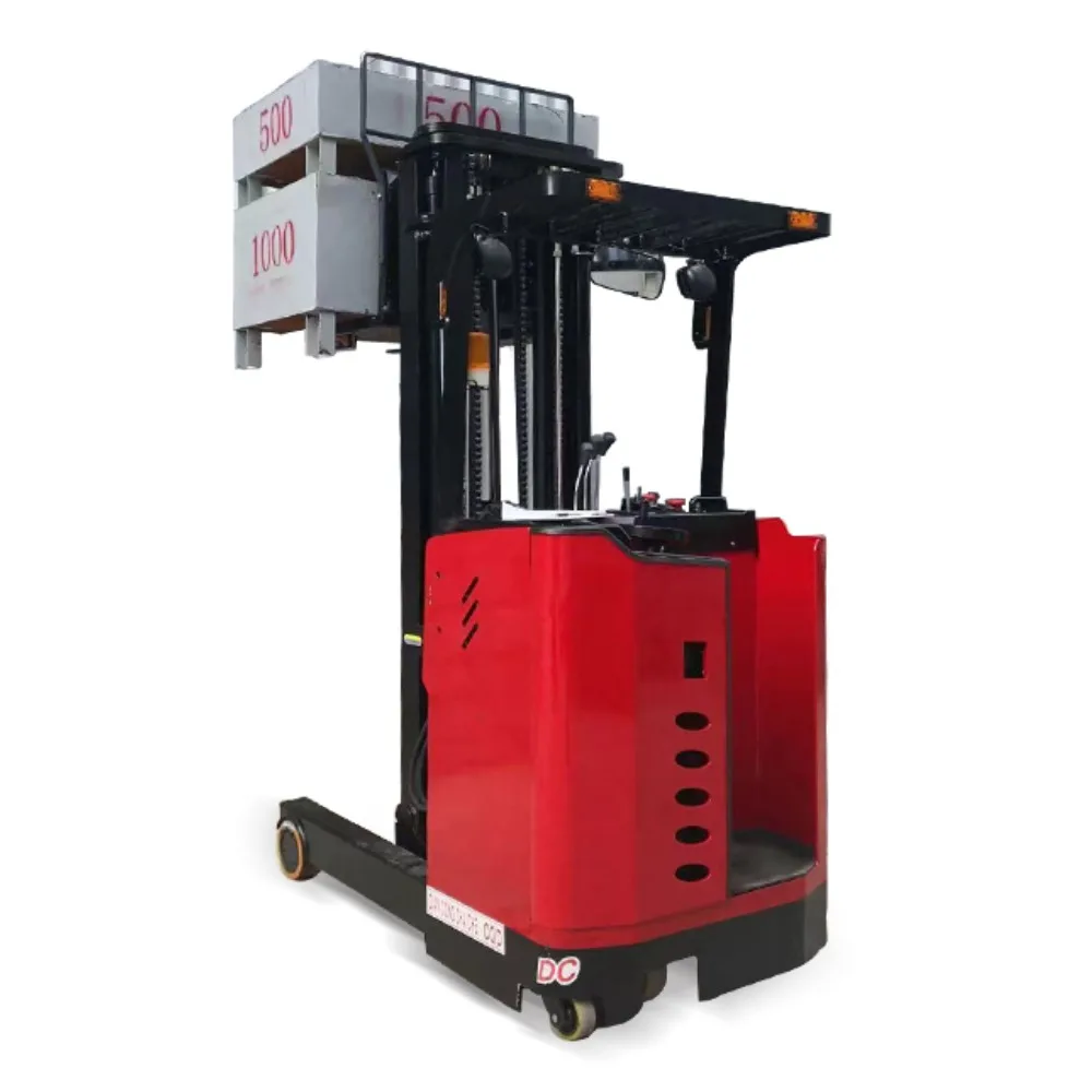 

Electric stand up stacking and handling hydraulic lift forklift