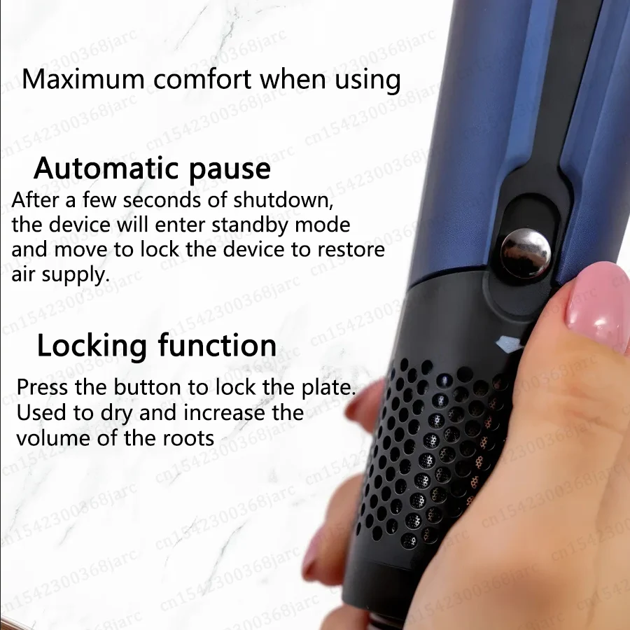 Piastra per capelli professionale 220V Asciugacapelli Heat-Up Piastra per capelli con ioni negativi piatti Piastra per styling durevole 2 in 1 Con display