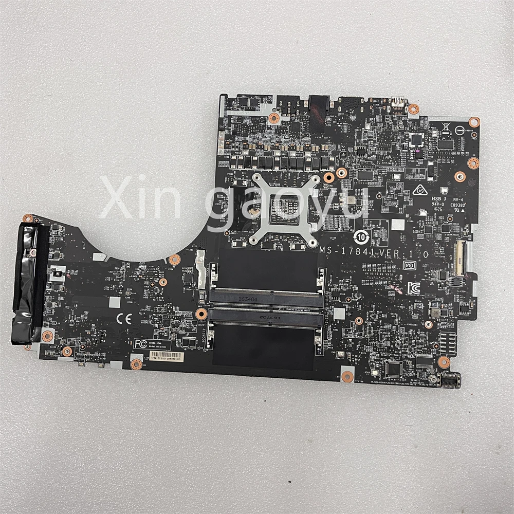 FOR MSI GT72 GT72VR Motherboard  MS-17841 MS-17841VER.1.0 I7-6820HK CPU Test OK Free Shipping