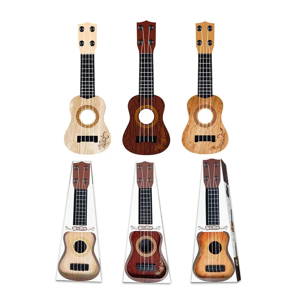 Mini Guitar 4 Strings Classical Ukulele Guitar Early Childhood Education Toy Musical Instruments Birthday Gifts For Kids