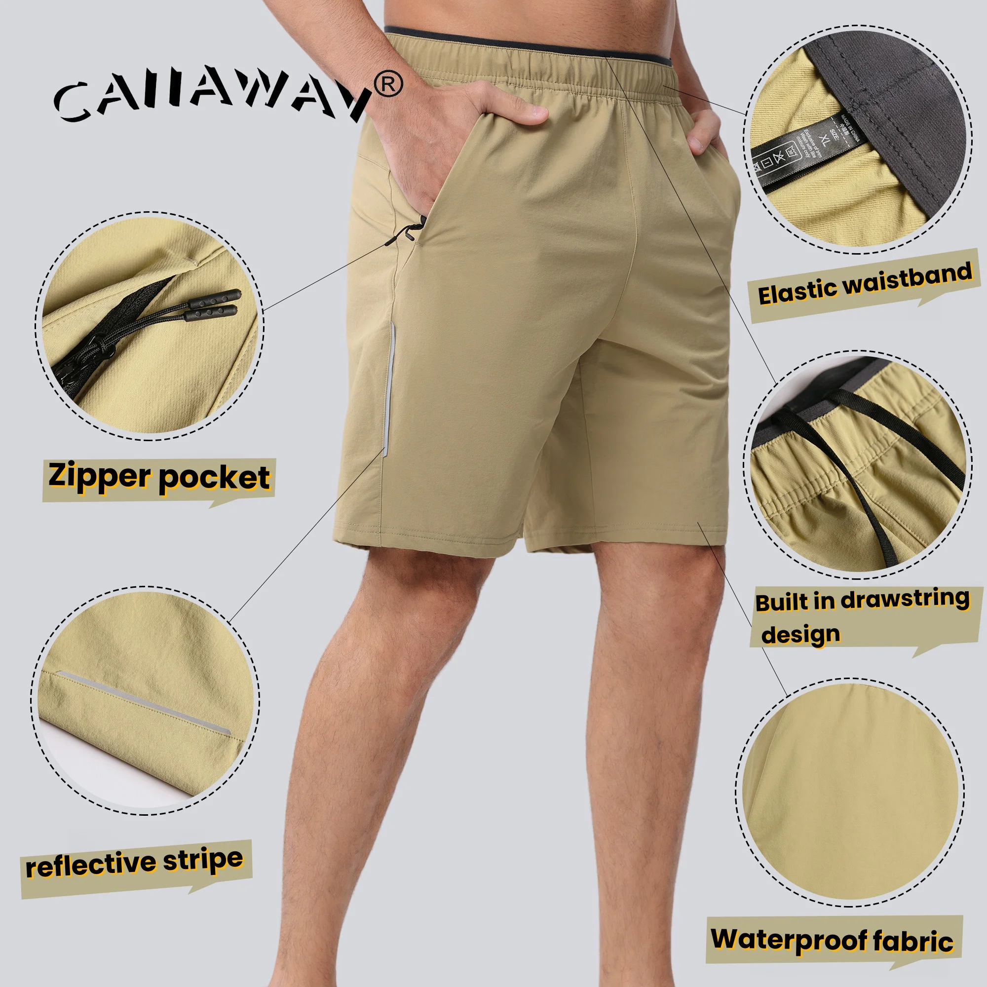 CAIAAWAV Golf men's Halásznadrág Födémgerenda Hűsítő, Lélegezhető, Kényelmes Nylon Alkalmi sportswear