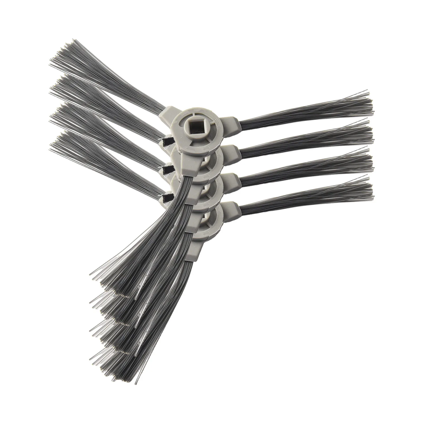 Parti di ricambio Spazzole laterali in plastica 4 * Nero Pulizia migliorata Durata eccezionale Buona compatibilità