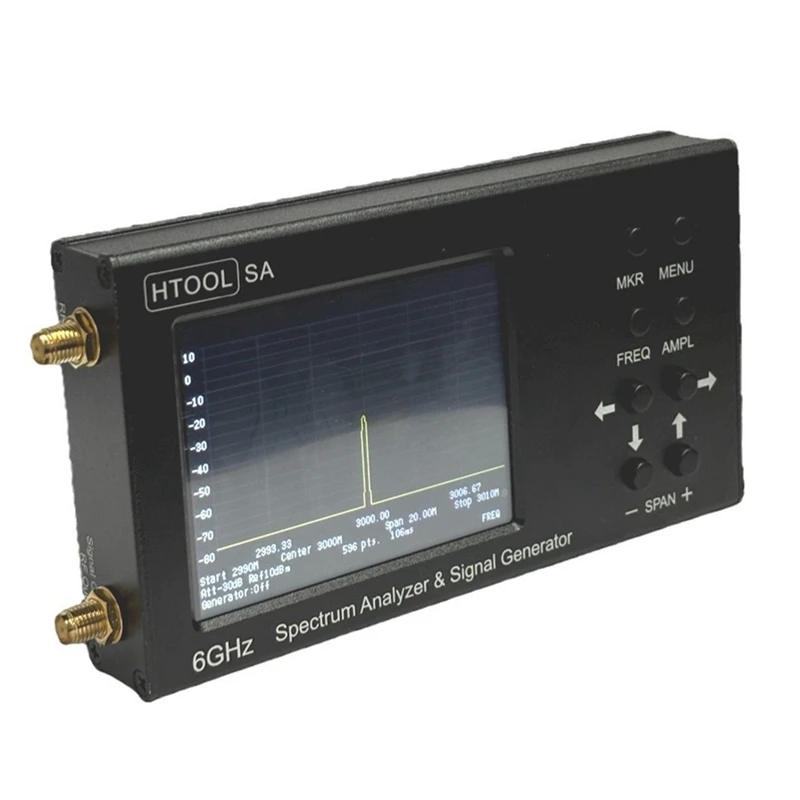 HTOOL-SA 6G Handheld Digital Spectrum Analyzer Signal Generator 35-6200Mhz For 3G 4G LTE CDMA DCS GSM GPRS GLONASS