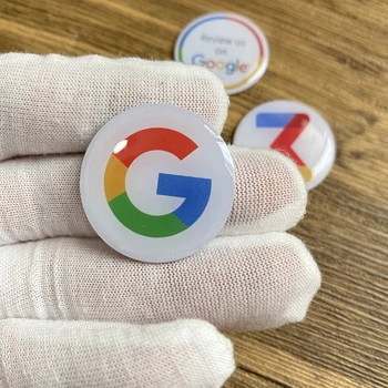 เพียงหนึ่งแตะที่ปรากฏขึ้นไปที่หน้า Google Reveiew NFC Google Review Coin Sticker NFC Social Media Instagram Snapchat สําหรับโทรศัพท์มือถือ