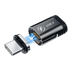 Anmoney adattatore magnetico di tipo C per Samsung HP Macbook USB C 140W connettore per caricabatterie a ricarica rapida 8K @ 60Hz 40Gbps trasferimento dati