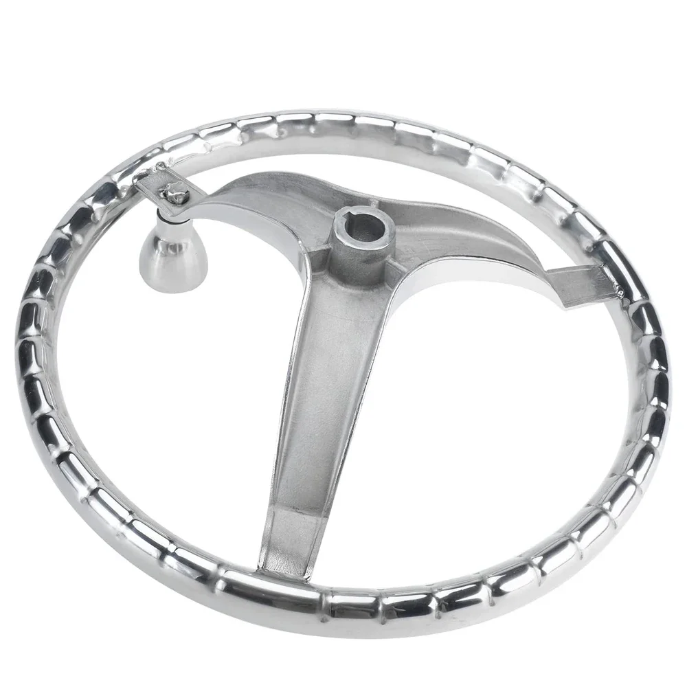 New 13.5 Inch Stainless Steel Boat Steering Wheel Marine Hardware Essential For Boat Navigation