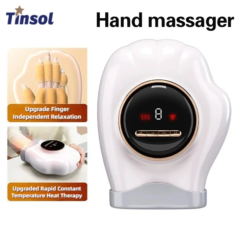 

The heated hand massager features 3 modes and 9 intensity levels to massage the wrist, forearm, and fingers, relieving fatigue