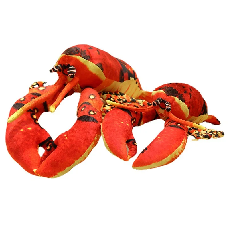 Simulation Lobster Plush Toy Soft Doll Kids Toy Sofa pillow photography prop Xmas Gift b2735