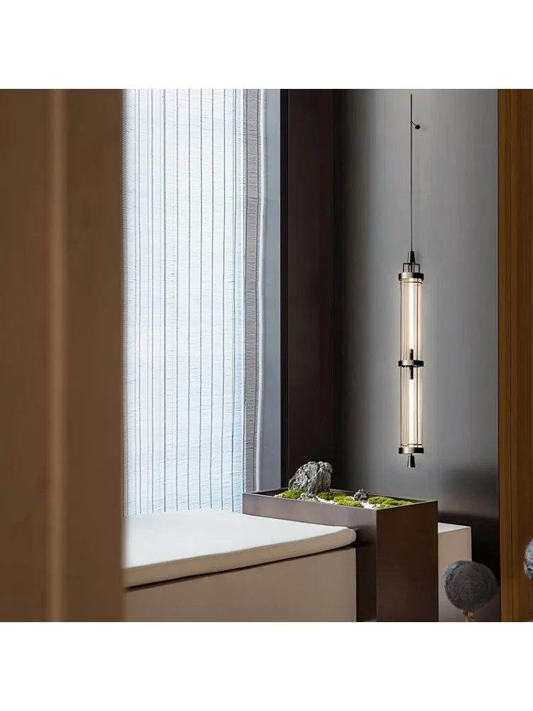 Стеклянный настенный светильник, коридор, проход, банкетный зал, фон, стена, круглая трубка, настенный светильник