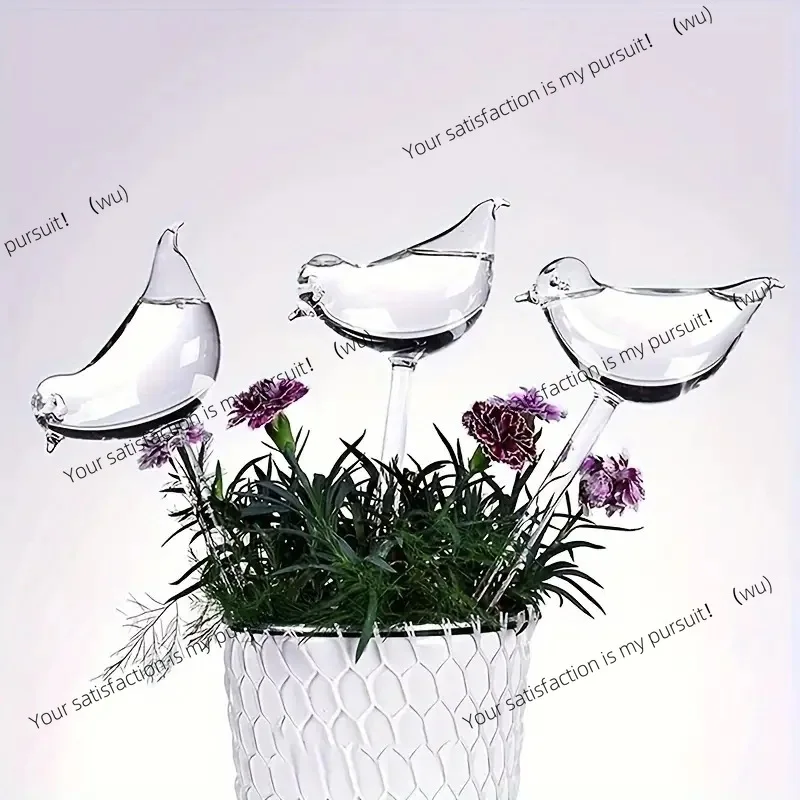 Imitation glass bird automatic flower watering Lazy watering device Travel drip device Lazy watering  Round flower