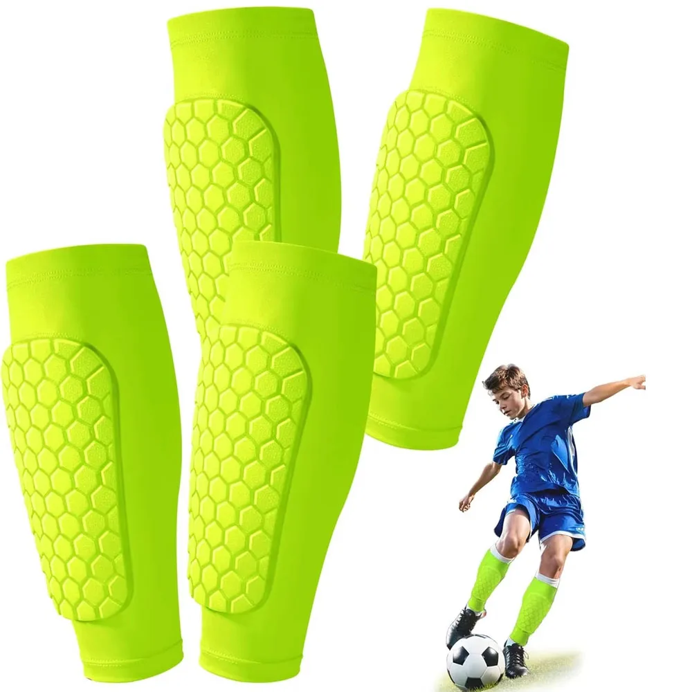 1pcs Soccer Shin Guards Shin Defender for Kids Youth,Soccer Shin Pads Shin Guard Sleeve with Honeycomb Padding