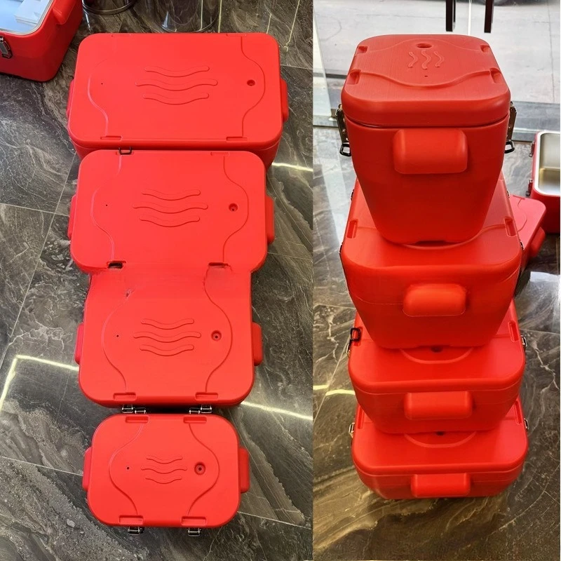 Stainless steel rectangular incubator 4pcs set Insulated bucket keeping cooling box