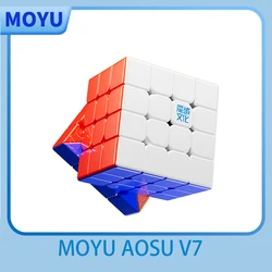 JudyCube-Cube magique de vitesse UV sans autocollant, aimants de piste, jouets Fidget, puzzle, MOYU AOSU V7 4X4tage