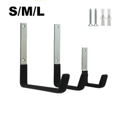 L-shaped Heavy Duty Garage Wall Hook Flat Steel Storage Hooks Metal Anti-skid Garden Hose  Supplies Ladder Hanging Bracket