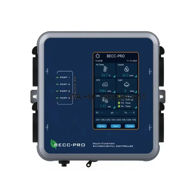 Wmwmnu for Greenhouse Farming Digital Smart Environmental Controller Efficient Climate Management System