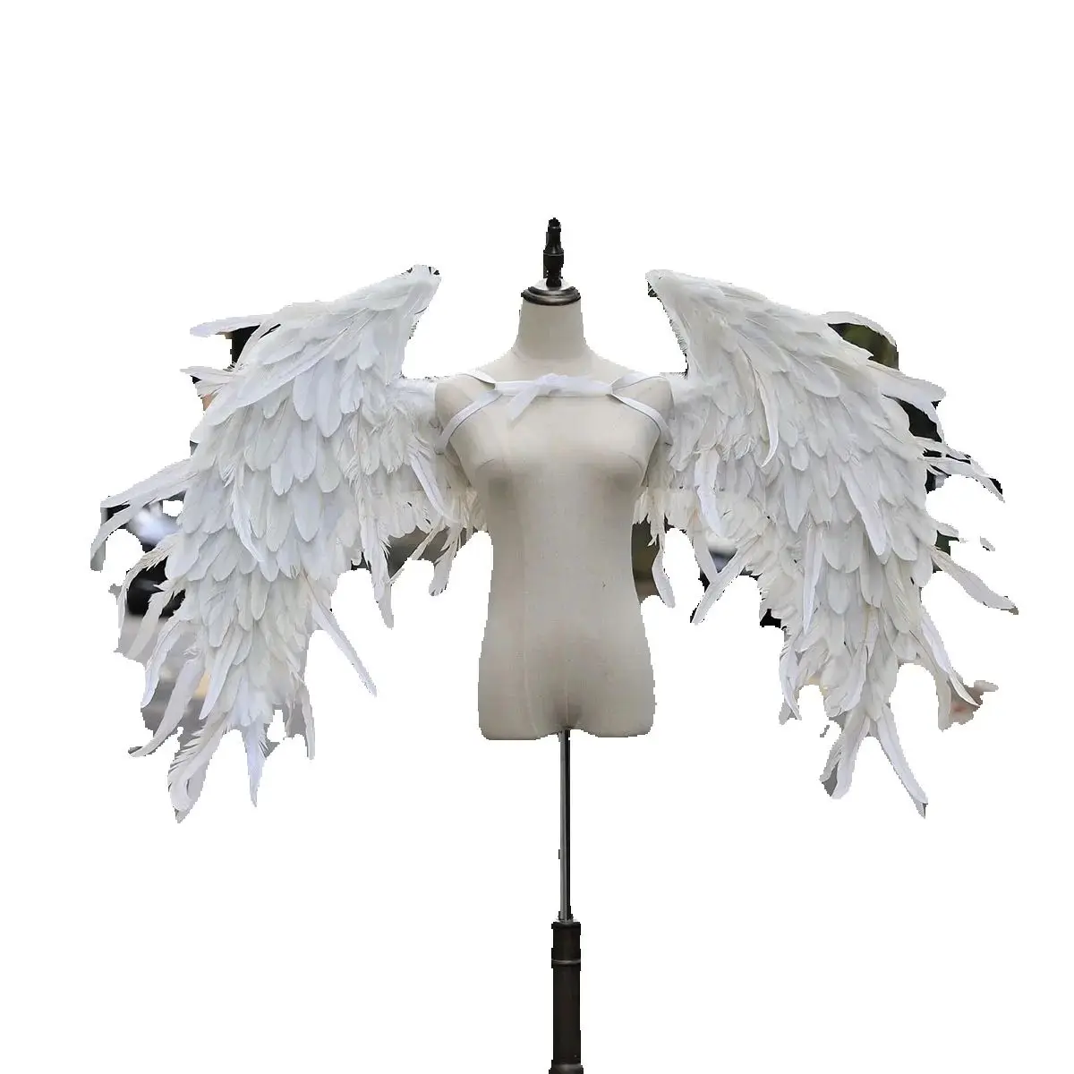 Oversized Zwarte Veren Vleugels Onmyoji Ootengu Cosplay Props Model Runway Show Bruiloft Fotografie Stahe Prestaties Props